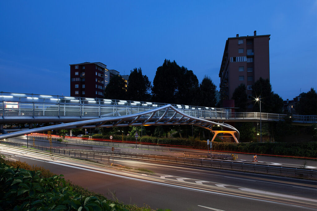 Footbridge Viale De Gasperi Passerella pedonale Portello Milan Milano by Arup & SCE Project