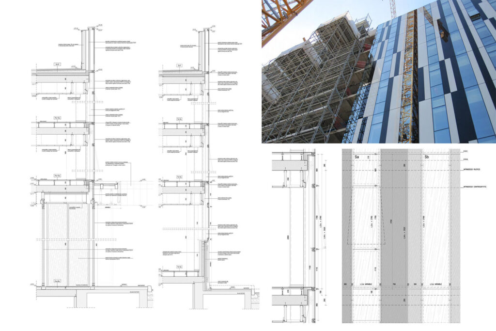 Facade design engineering by SCE Project RCS Dettagli